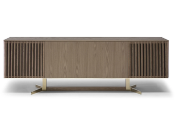 CAMPUS - Solid wood sideboard with doors by Natuzzi Italia - view 2